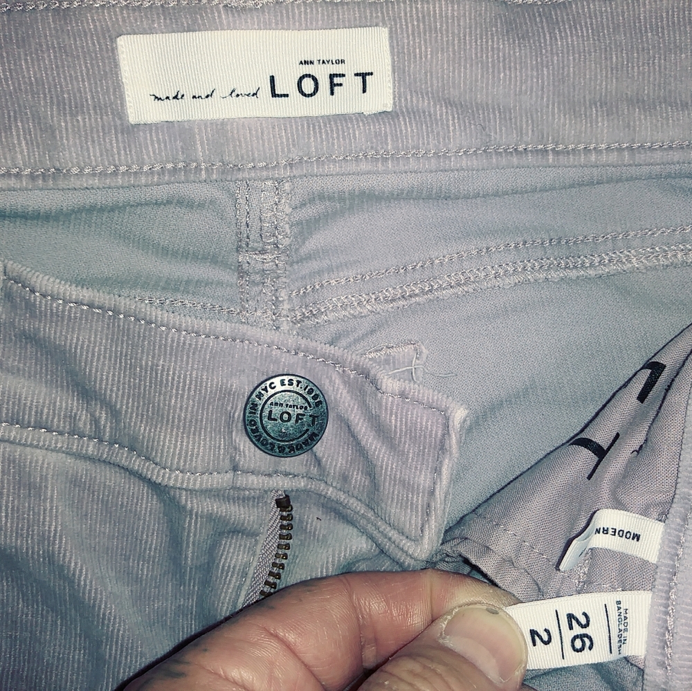 Ann Taylor Loft jeans light purple size 26/2Junior